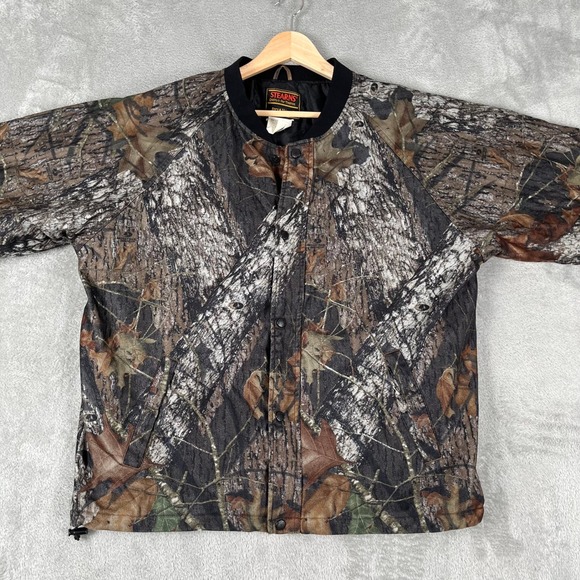 Stearns Other - Stearns Dry Wear Hunting Jacket Mens Sz Large Realtree Camo Hardwoods Snap